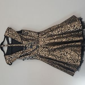 Tatyana gold brocade dress medium